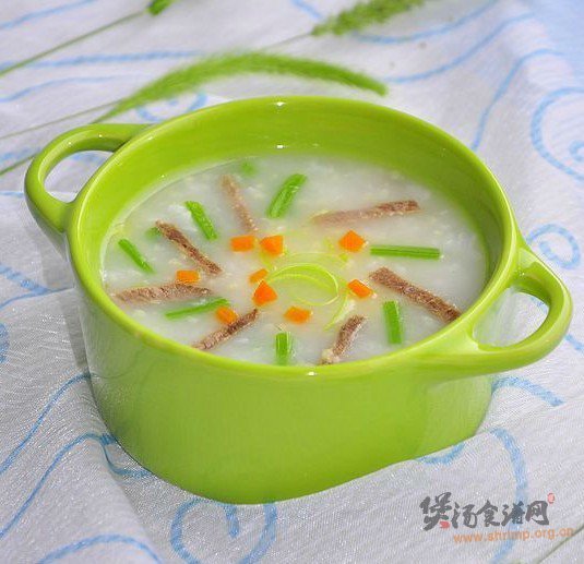 牛肉芹菜粥的做法
