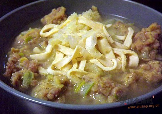 豆干白菜肉圆汤的做法