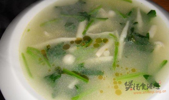 金菇菠菜汤的做法