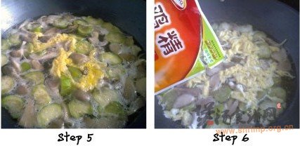 快手鲜蘑丝瓜蛋汤的做法