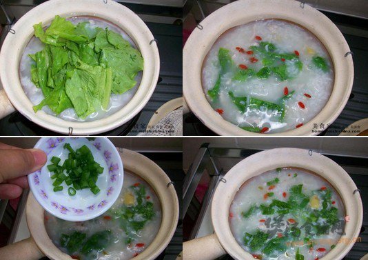生菜姜片粥的做法