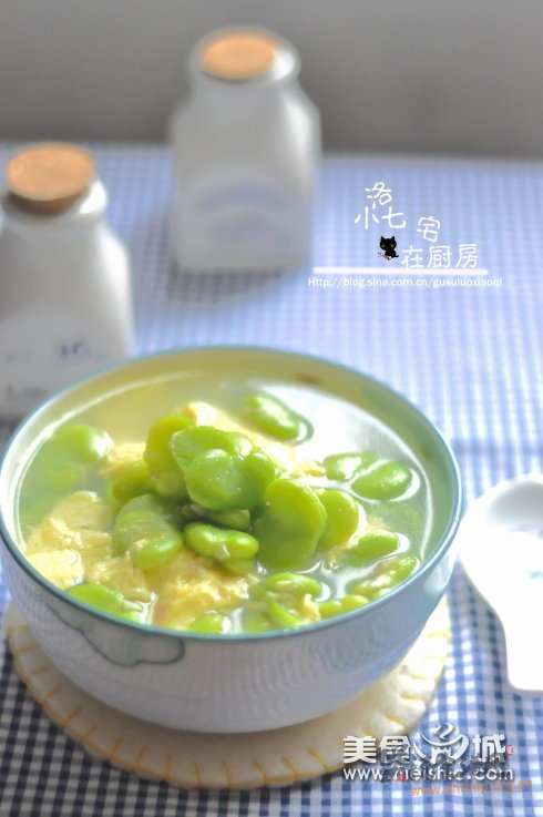 豆米鸡蛋汤的做法
