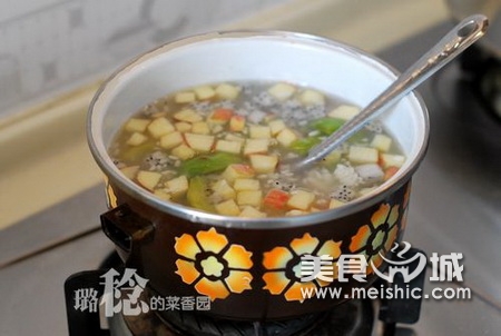冰甜酒酿水果羹的做法