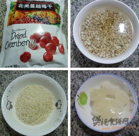 薏米仁蔓越莓大米粥的做法
