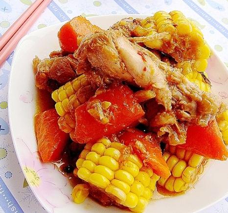 时蔬炖鸡的做法