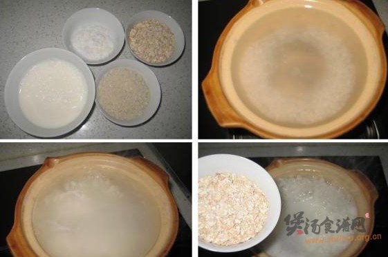 牛奶麦片粥的做法
