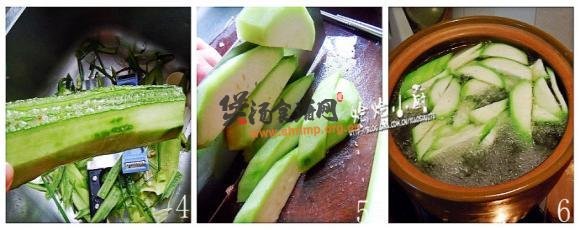 (2)丝瓜猪肝瘦肉汤的做法