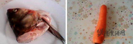 胡萝卜鱼头汤的做法