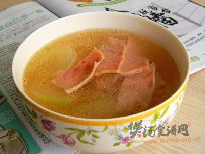 (图)火腿冬瓜汤的做法