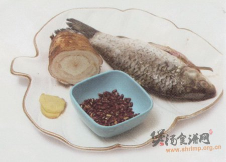 粉葛赤小豆鲮鱼汤的做法