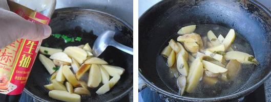 小白菜炖土豆的做法