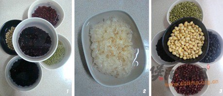 五色养颜粥的做法