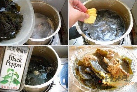 海带炖猪骨的做法