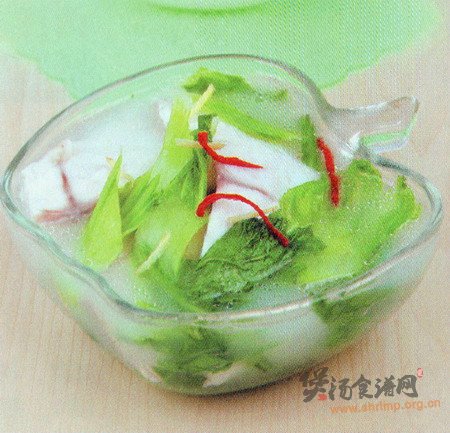 芥菜黑鱼汤的做法