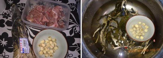 莲子菜干扇骨汤的做法