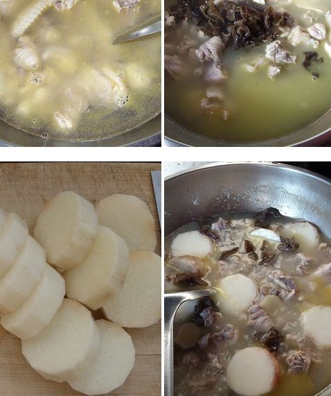 山药母鸡煲的做法