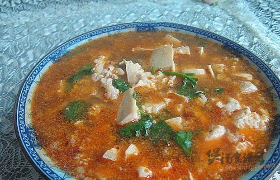 肉末豆腐汤的做法