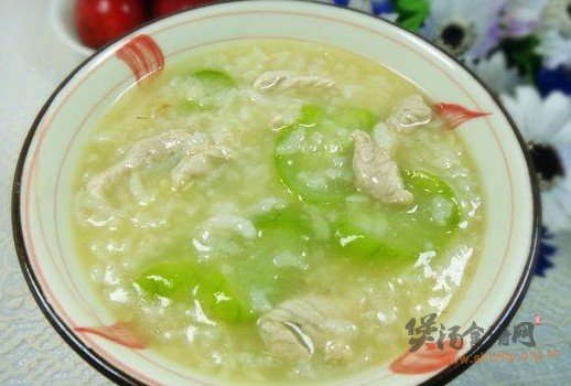 丝瓜瘦肉粥的做法