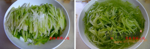 青萝卜炖虾的做法