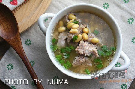 (2)黄豆排骨汤的做法