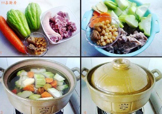 合掌瓜煲猪尾骨汤的做法