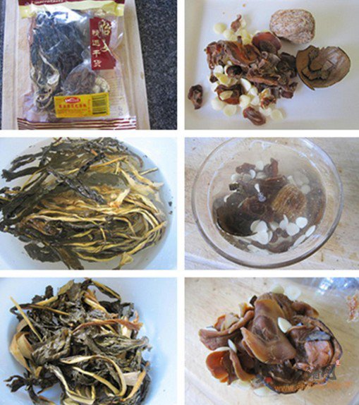 鸡脚煲白菜干汤的做法
