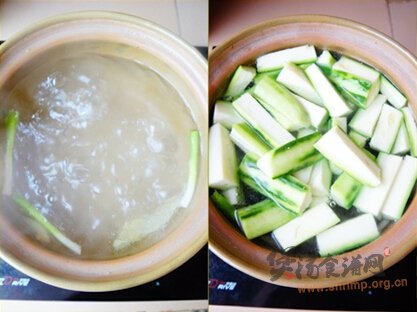 丝瓜浸鸡的做法