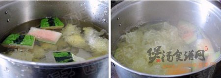 冰糖银耳西瓜盅的做法