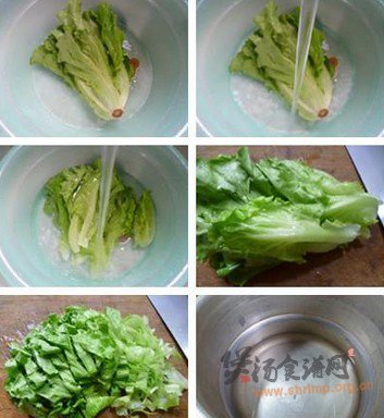 生菜双皮蛋大米粥的做法
