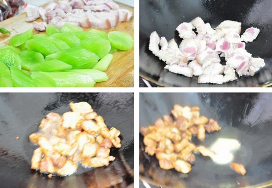 五花肉炖莴笋的做法
