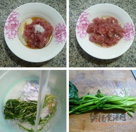 雪菜瘦肉丝大米粥的做法