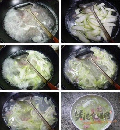 夜开花咸肉粉丝汤的做法