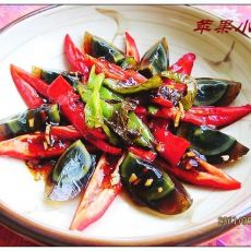 烧椒皮蛋的做法 烧椒皮蛋的做法
