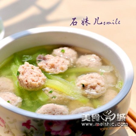 青笋肉丸汤的做法