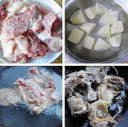 鸡架骨炖土豆的做法