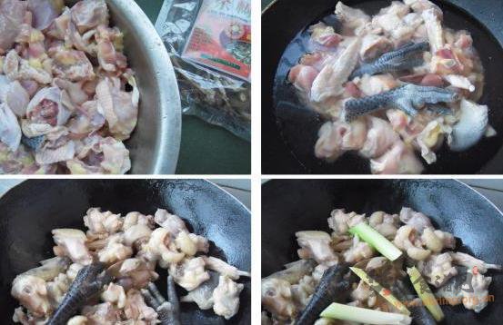 小鸡炖蘑菇贴饼子的做法