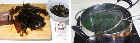 鸭血海带木耳汤的做法