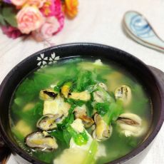 海虹白菜鸡蛋汤的做法 海虹白菜鸡蛋汤的做法