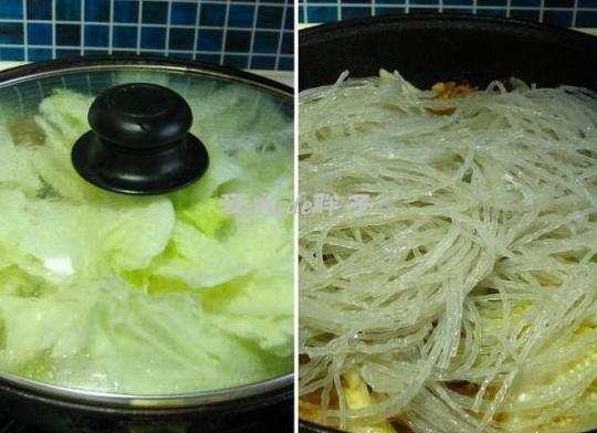 白菜粉条炖仔鸡的做法