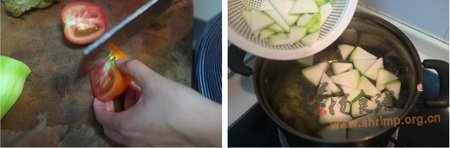 葫芦番茄榨菜汤的做法