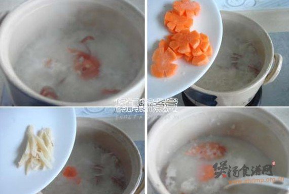 清甜三眼蟹粥的做法