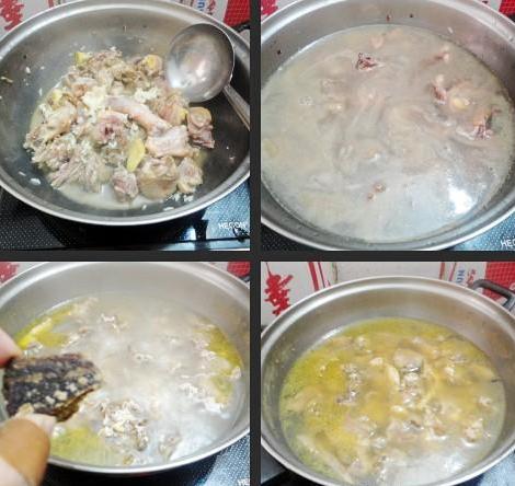 糯米酒炖鸡汤的做法