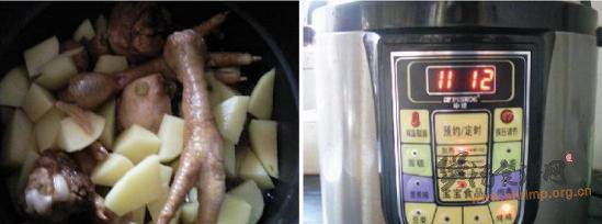 农家鸡肉炖土豆的做法