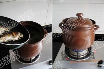 绵茵陈鲫鱼汤的做法