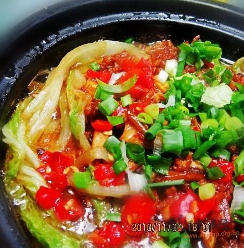 大白菜肉末煲的做法