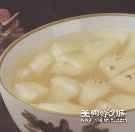 桂花苹果糖水的做法