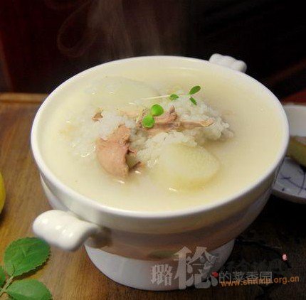 鸭肉山药粥的做法