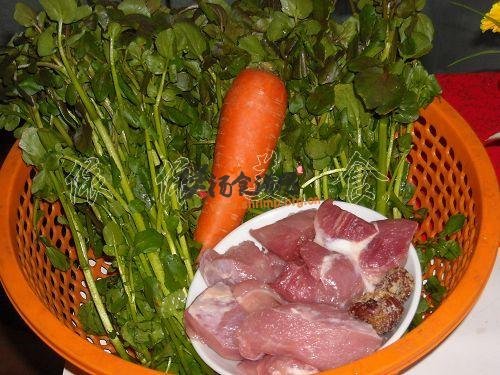 瘦肉煲西洋菜的做法