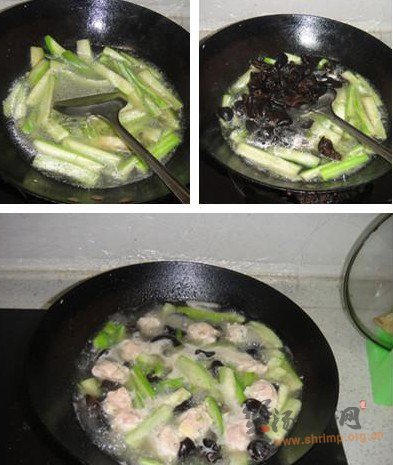 清水肉丸丝瓜汤的做法