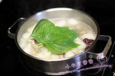 芝麻叶羊肉汤的做法